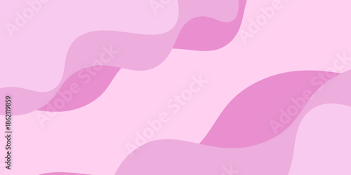 pink papercut wave curves liquid shapes abstract background