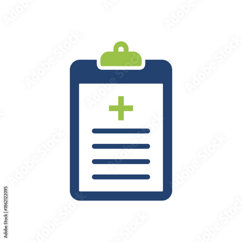 Health Care Diagnosis Cross Sign Clipboard Icon Vector Template Illustration Design
