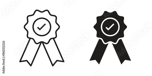 Accreditation icons symbol template for graphic and web design