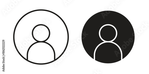 Account icons symbol template for graphic and web design