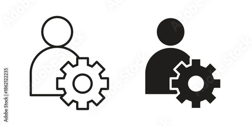 Account settings icons symbol template for graphic and web design