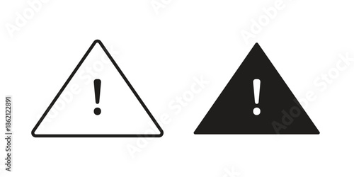attention signs symbol template for graphic and web design