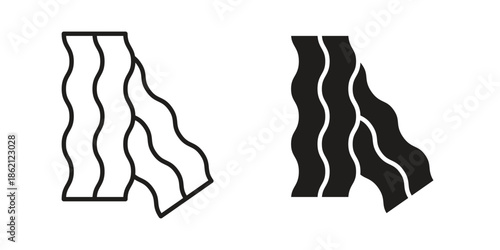 Bacon icons symbol template for graphic and web design