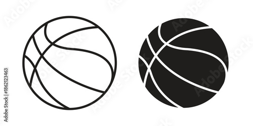 Basketball icons symbol template for graphic and web design