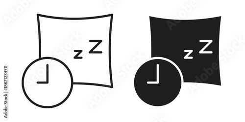 Bedtime icons symbol template for graphic and web design