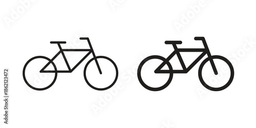 Bicycle icons symbol template for graphic and web design