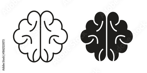 Brain icons symbol template for graphic and web design