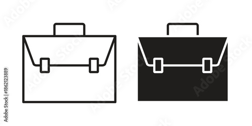 Briefcase icons symbol template for graphic and web design