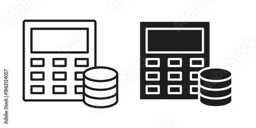 Budget icons symbol template for graphic and web design