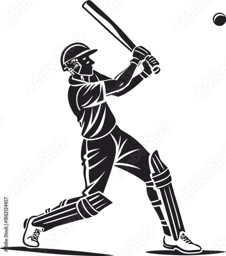 baseball player hitting ball