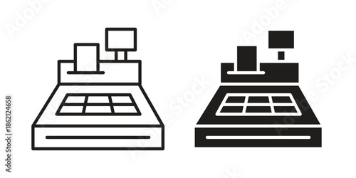 Cash register icons symbol template for graphic and web design