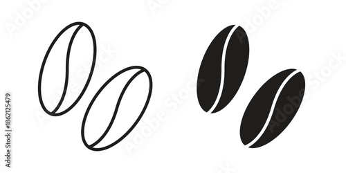 Coffee Bean icons symbol template for graphic and web design
