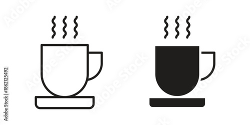 Coffee icons symbol template for graphic and web design