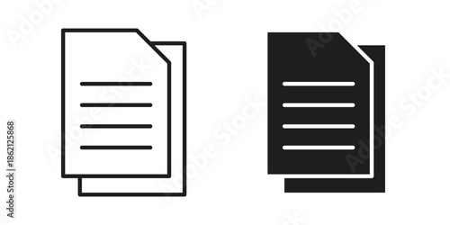 Copy icons symbol template for graphic and web design