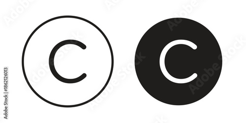 Copyright icons symbol template for graphic and web design