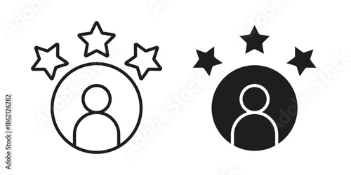 Customer loyalty icons symbol template for graphic and web design