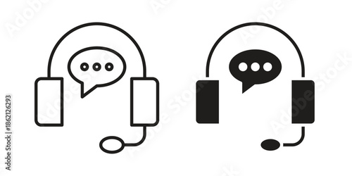 Customer service icons symbol template for graphic and web design