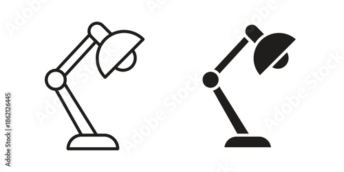 Desk lamp icons symbol template for graphic and web design