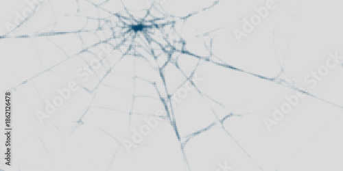 Abstract digital background featuring interconnected blue lines and nodes radiating from a central point on a light background.