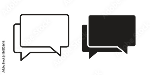 Discussion icons symbol template for graphic and web design