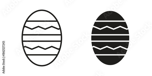 Easter egg icons symbol template for graphic and web design