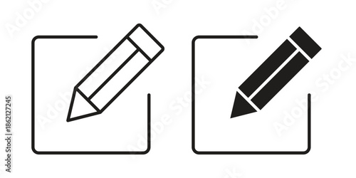 Edit icons symbol template for graphic and web design