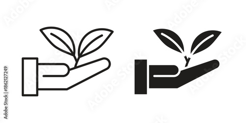 Eco-friendly icons symbol template for graphic and web design