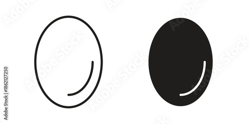 Egg icons symbol template for graphic and web design