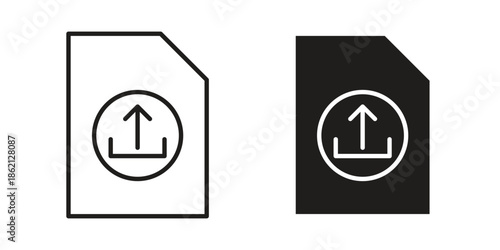 File upload icons symbol template for graphic and web design