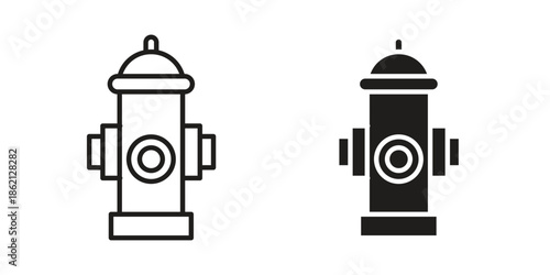 Fire hydrant icons symbol template for graphic and web design