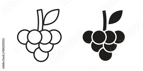 Grapes icons symbol template for graphic and web design