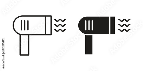 Hair dryer icons symbol template for graphic and web design