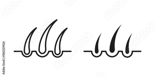 Hair icons symbol template for graphic and web design