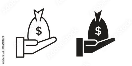Investment icons symbol template for graphic and web design