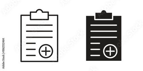 Medical report icons symbol template for graphic and web design