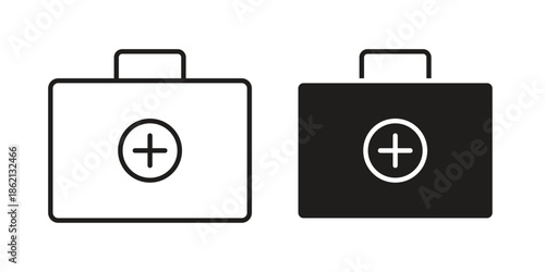 Medical kit icons symbol template for graphic and web design