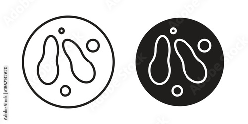 Microorganism icons symbol template for graphic and web design