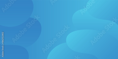 Abstract Geometric Background with Blue Colorful Gradient . Modern background design. Liquid color. Fluid shapes composition. Fit for presentation design