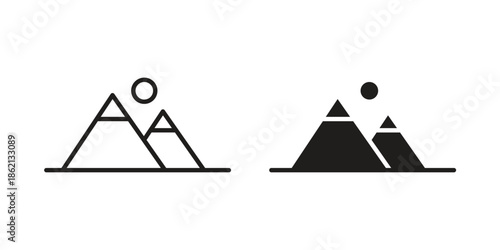 Mountain icons symbol template for graphic and web design