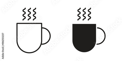 Mug icons symbol template for graphic and web design