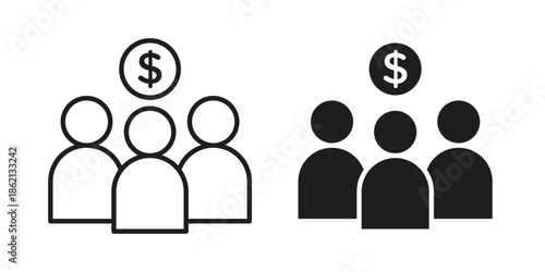 Mutual funds icons symbol template for graphic and web design