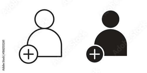 New account icons symbol template for graphic and web design