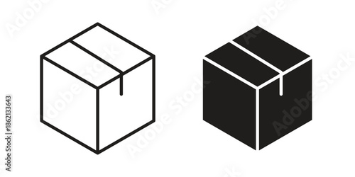 Package icons symbol template for graphic and web design