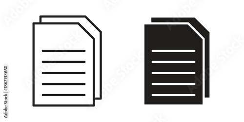 papers icons symbol template for graphic and web design