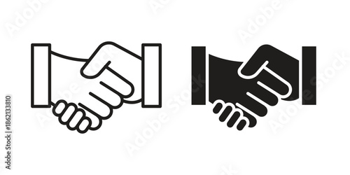 Partnership icons symbol template for graphic and web design