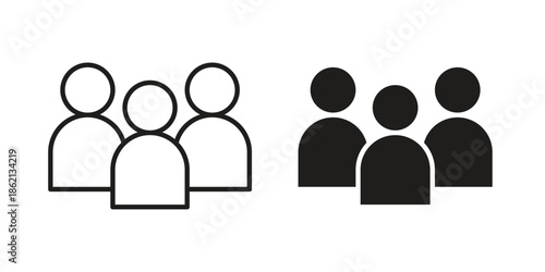 people icons symbol template for graphic and web design