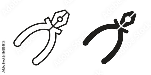 Pliers icons symbol template for graphic and web design