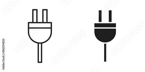 Plug adapter icons symbol template for graphic and web design