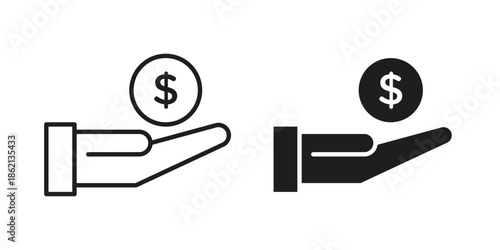 Profit icons symbol template for graphic and web design
