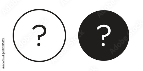 Question mark icons symbol template for graphic and web design